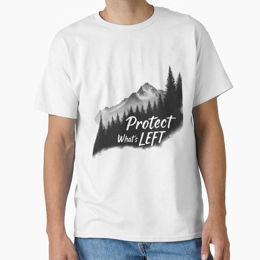 Protect What’s Left – Minimalist Nature Silhouette by ALEXA-Studio