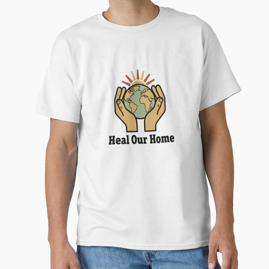 Sustainable Future - Retro Earth Day Global Healing by InkWeaveShop