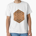 Orange Abstract Triangle Sacred Geometry by Brooklynmpls