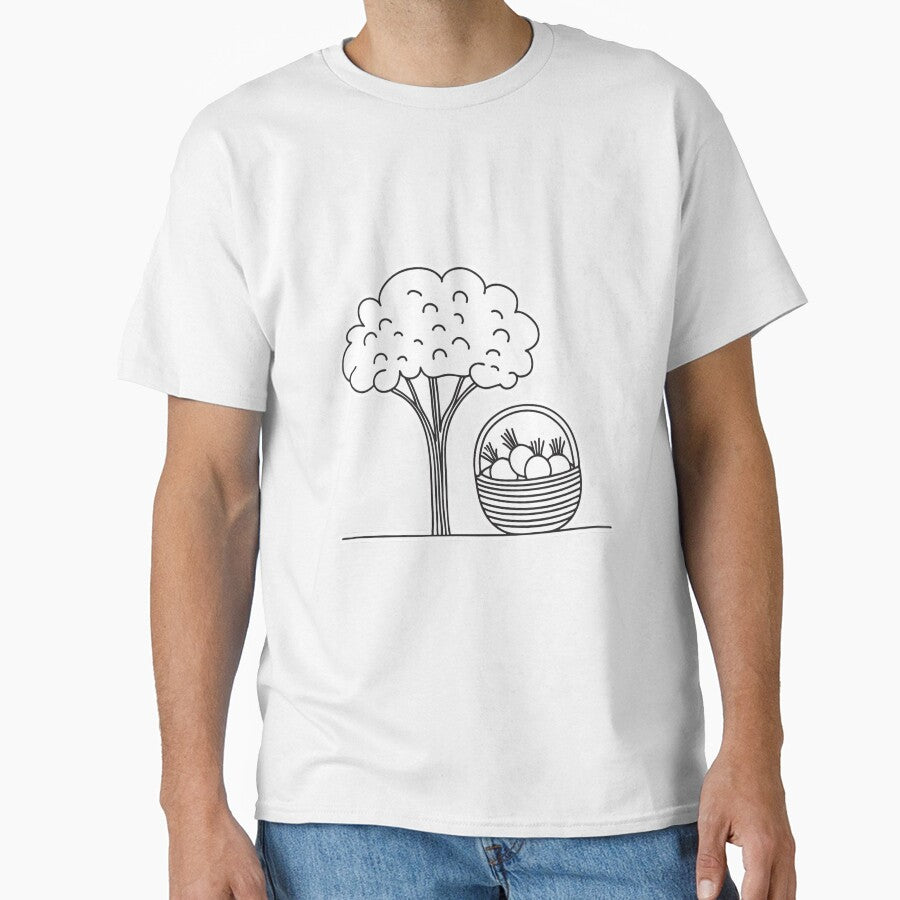 Turnips Beside Tree Harvest Basket by rasagamastore