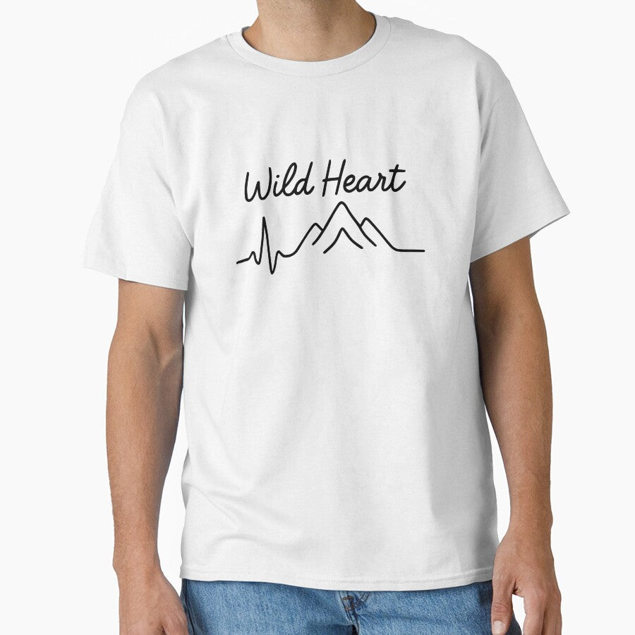 Wild Heart Mountain Pulse (Black Version) – Adventure Line Art by Fikuall