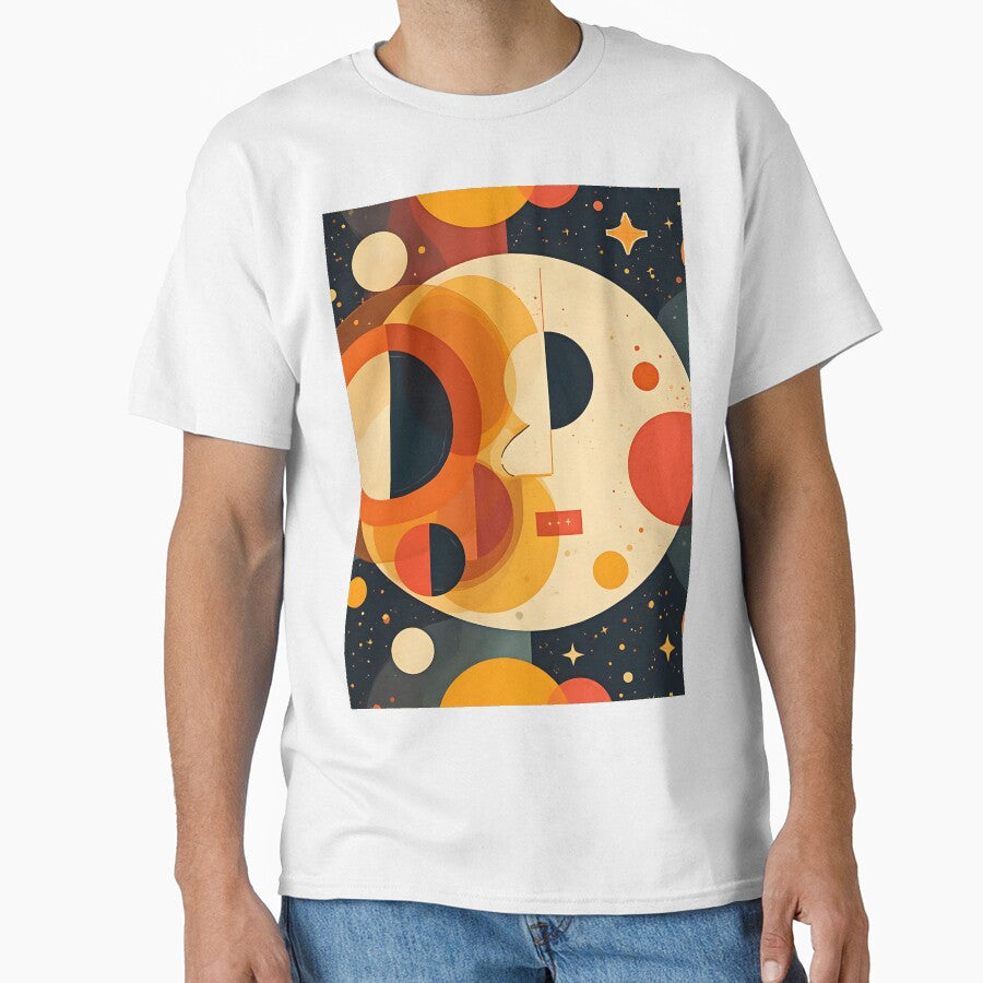 Solar Rhythm – Bauhaus Pop Art Sun, Moon, Celestial Galaxy by WhimsicalThredz