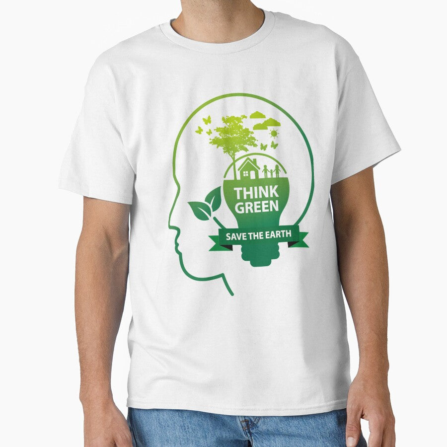 Think Green, Save the Earth - Eco-Mindfulness Art for Planet Advocacy by Black_Art