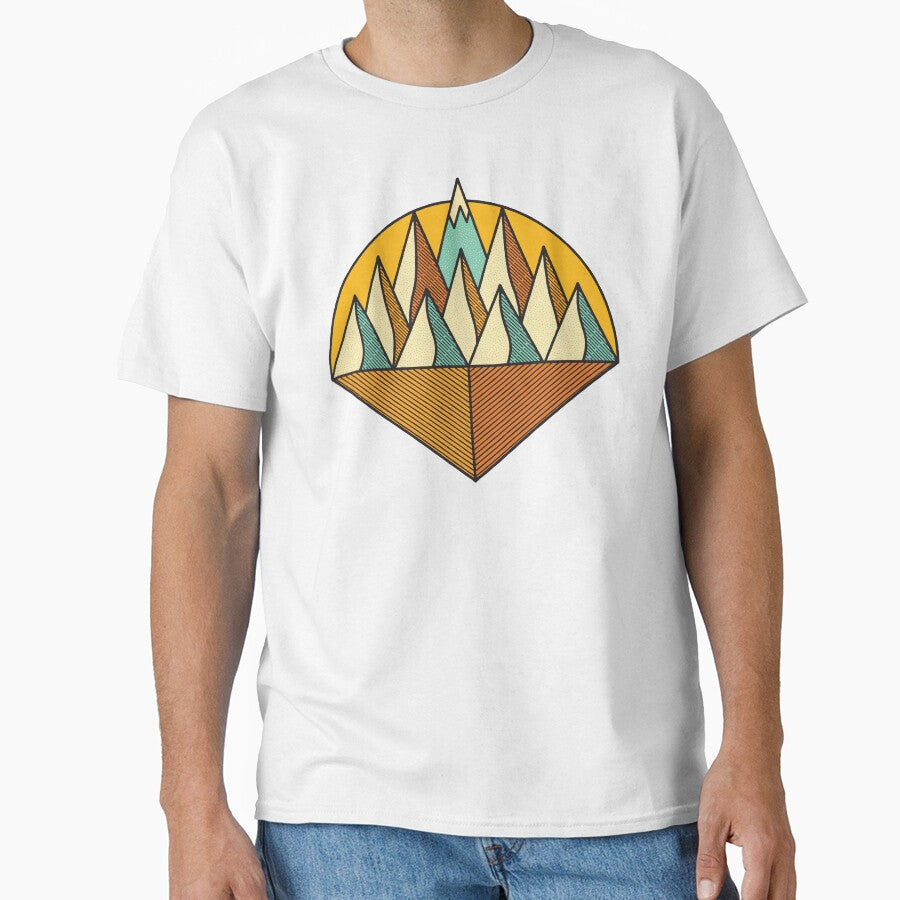 Floating Triangular Island Mountain Range by MackAndCo