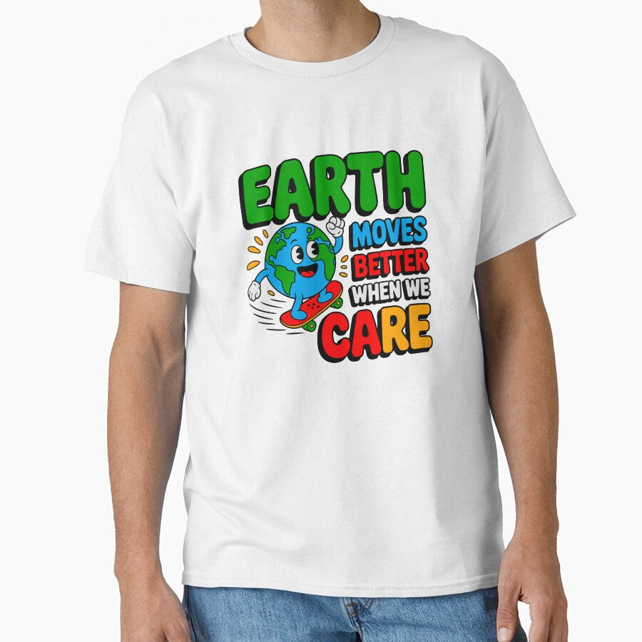 Earth Moves Better When We Care Environmental Protection Planet Care Sustainability by artcultreone