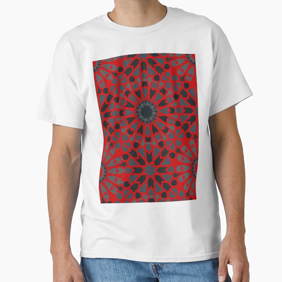 Royal Islamic Pattern in Harmonious Dark Red by Tarjiart