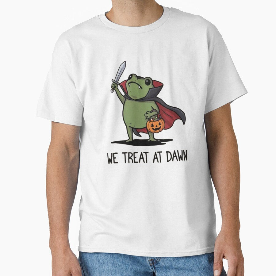 We Treat At Dawn Halloween - Funny Frog by Gbriel3