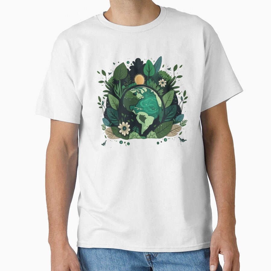Nature-Inspired Earth Day Minimalist Design by AniMangArt