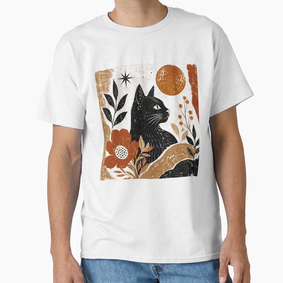 Midnight Magic – Boho Black Cat Fall Graphic by SweetTeezPrints