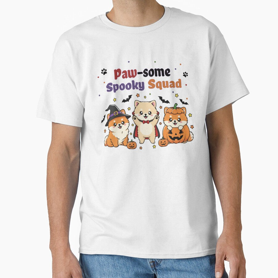 Pawsome Spooky Squad – Cute Pomeranian Halloween by The Real Life Symphony