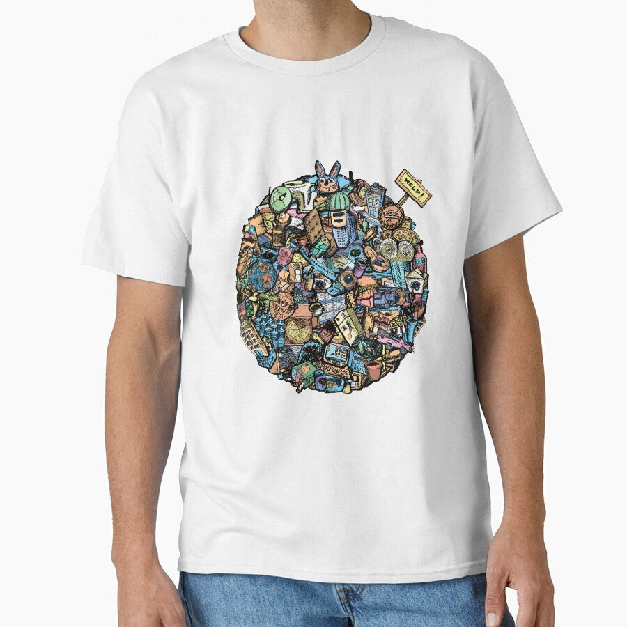Save the Planet from consumerism original Illustration Pixel Art by Toons-of-Love