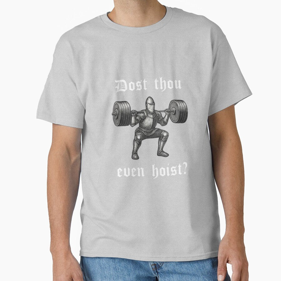Dost Thou Even Hoist – Medieval Gym Knight Funny Workout Meme by Inkvado