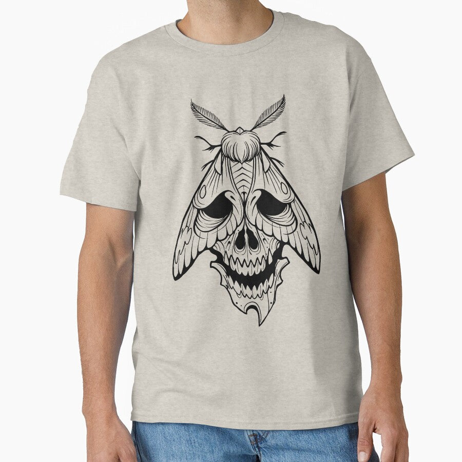 Moth skull tattoostyle by Pamelarts