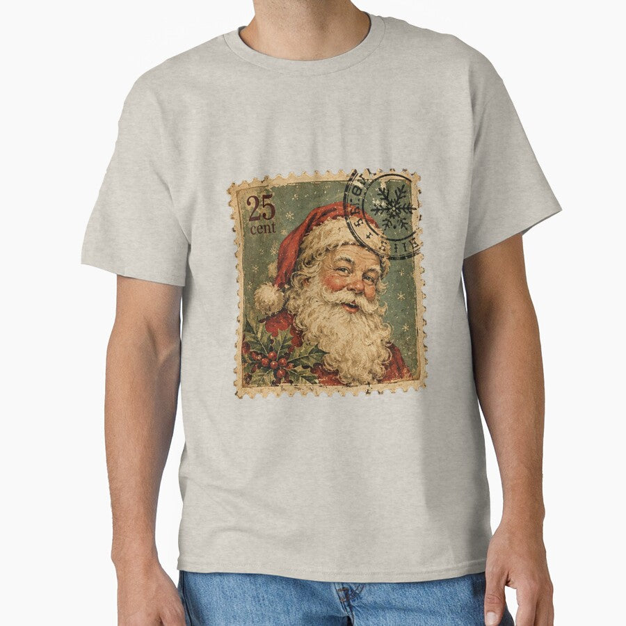 Vintage Santa Claus Christmas Stamp by Kenny8716