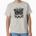 Death Moth with Skull Gothic Tattoo Style Design by Parkerzz