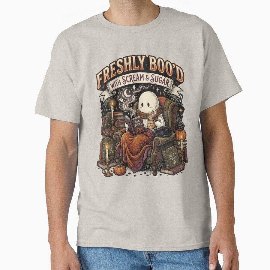 Freshly Boo'd With Scream & Sugar - Cozy Halloween Ghost by BumbleBloom7