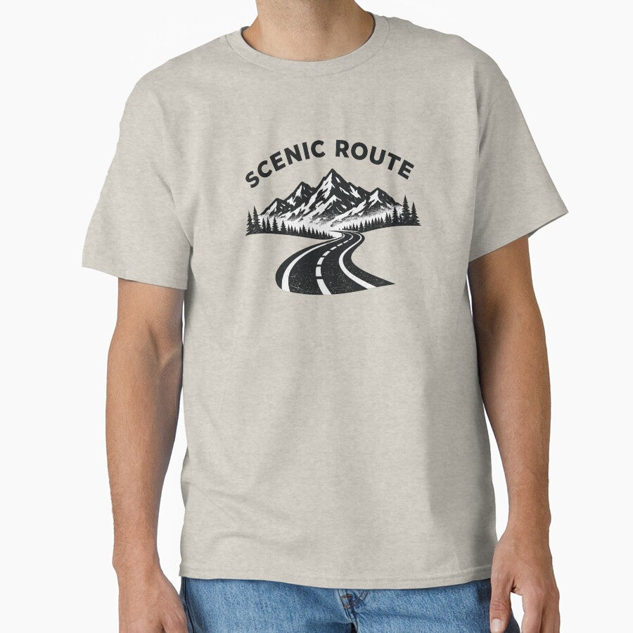 Scenic Route Minimalist Mountain Road Adventure Design by EastEndTownie