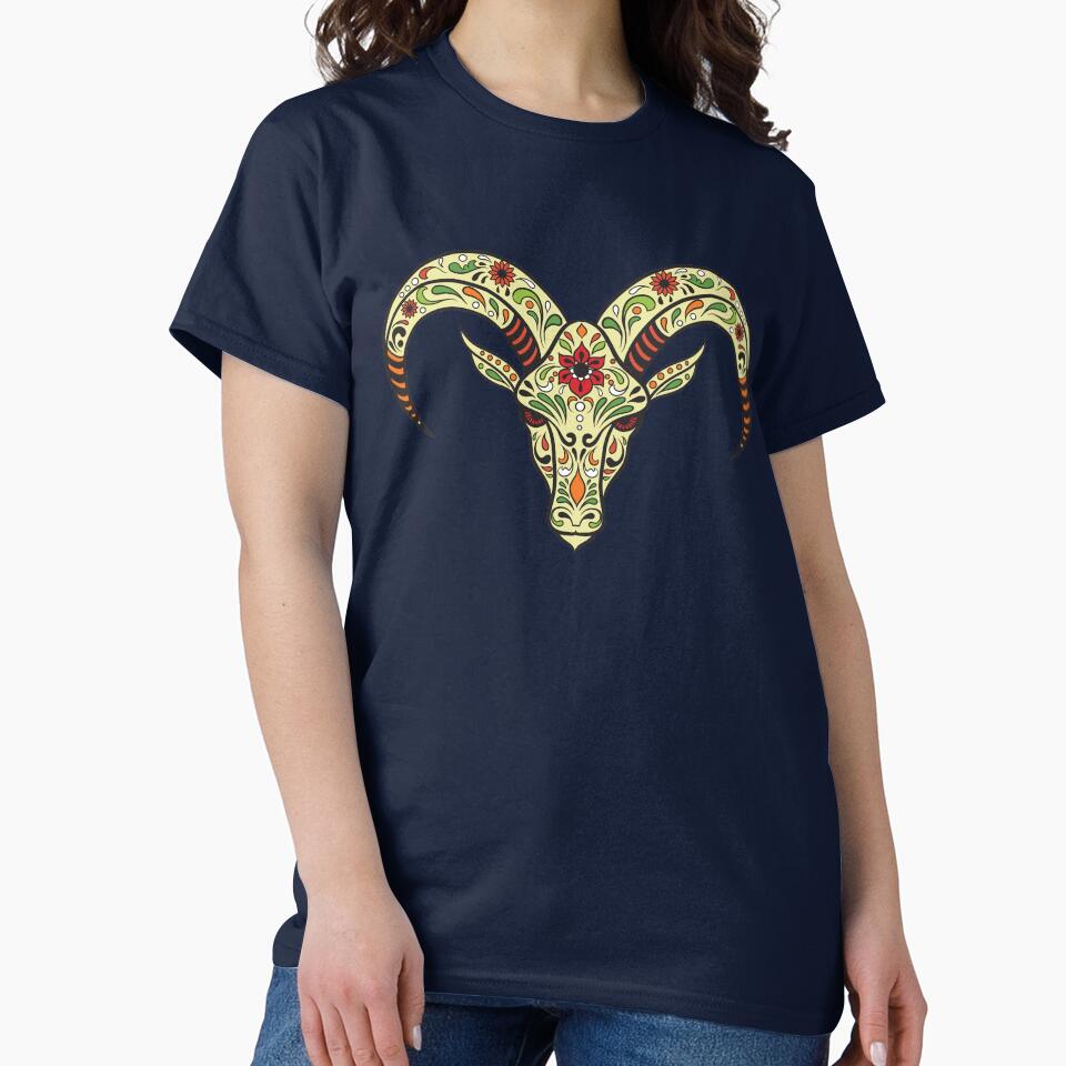 Sugar Skull Goat Day of the Dead by tpixx