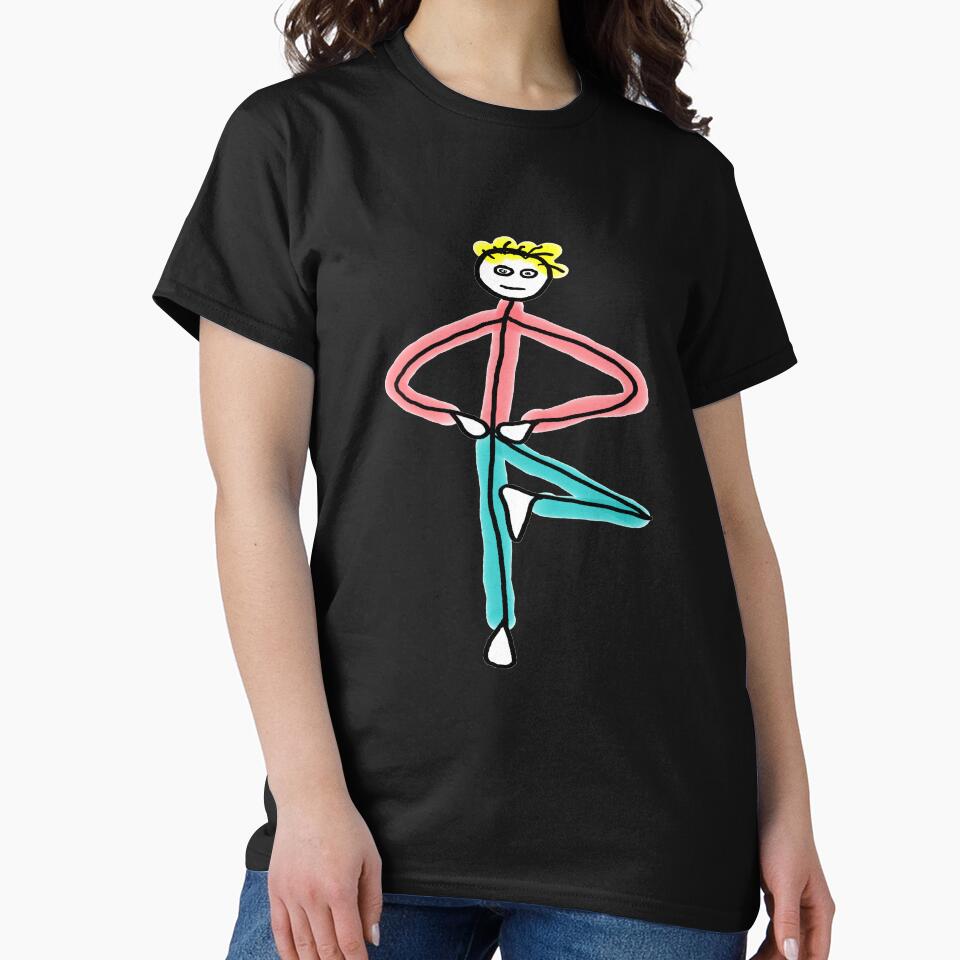 Yoga Tree Pose Stickman by Mark-Ewbie