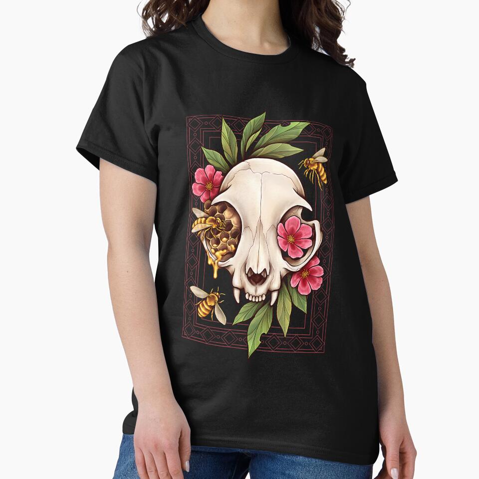 Gothic Cat Skull Vulture Culture by eugisginan