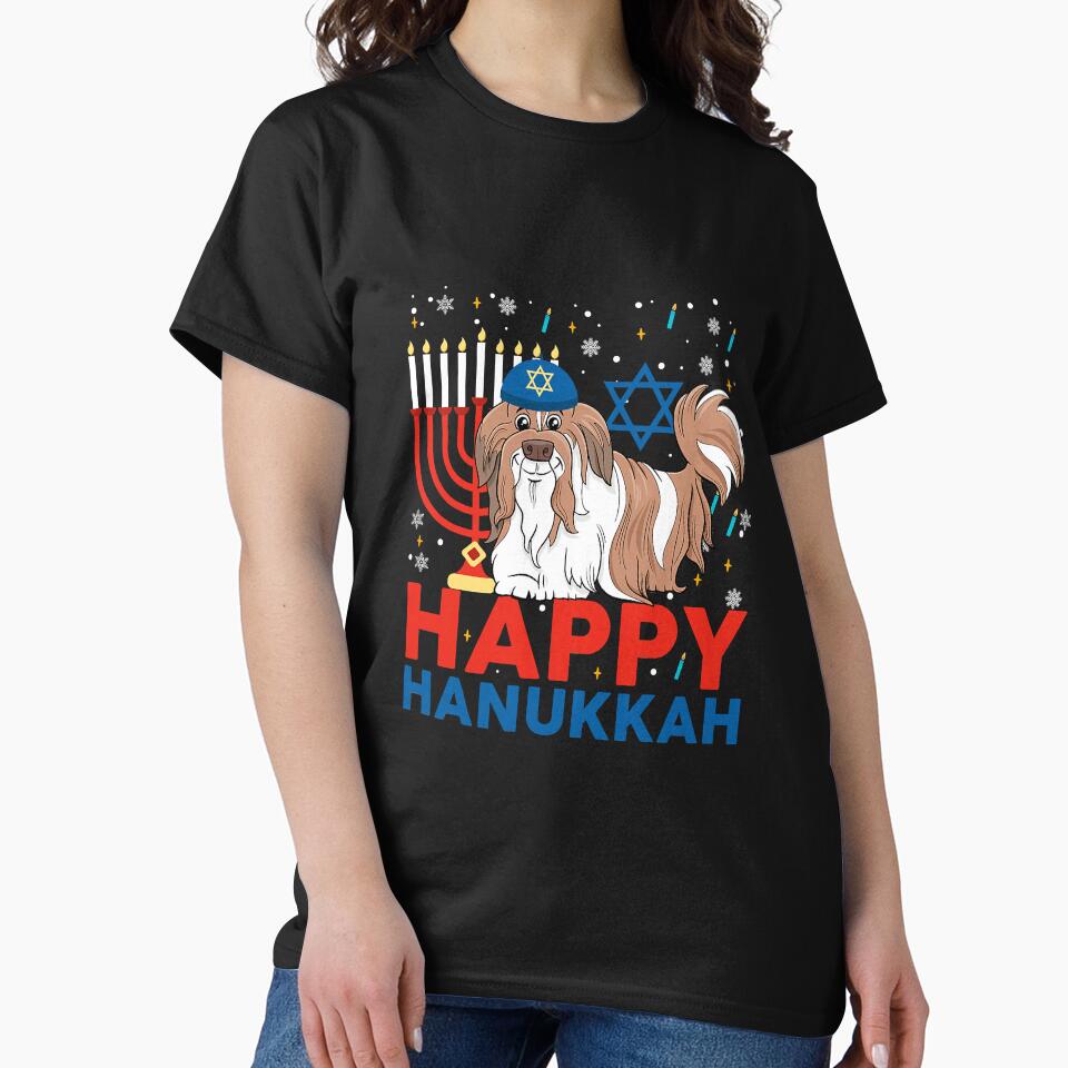 Happy Hanukkah Shih Tzu Jewish Shih by NeverLoseSF