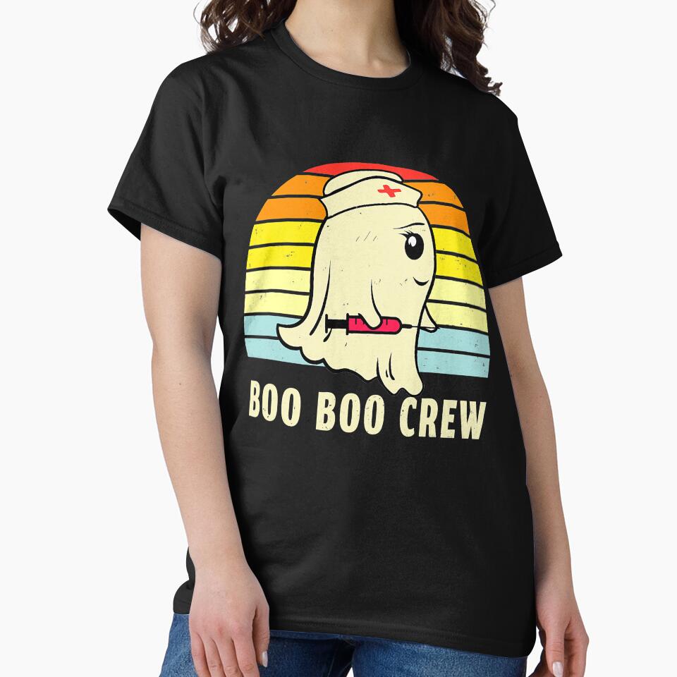 Boo Boo Crew Nurse Halloween Ghost For Nurses RN Funny Women by kalybeacanup