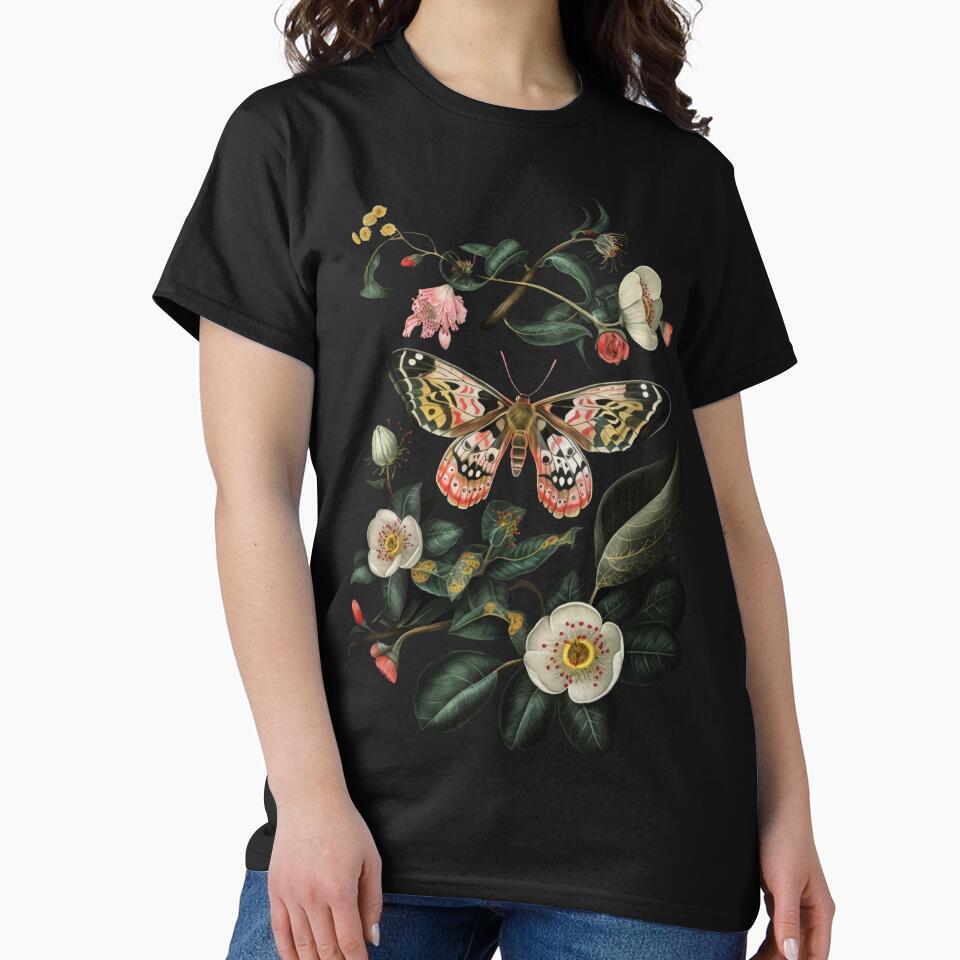 Dark Academia Botanical Butterfly by Enyr
