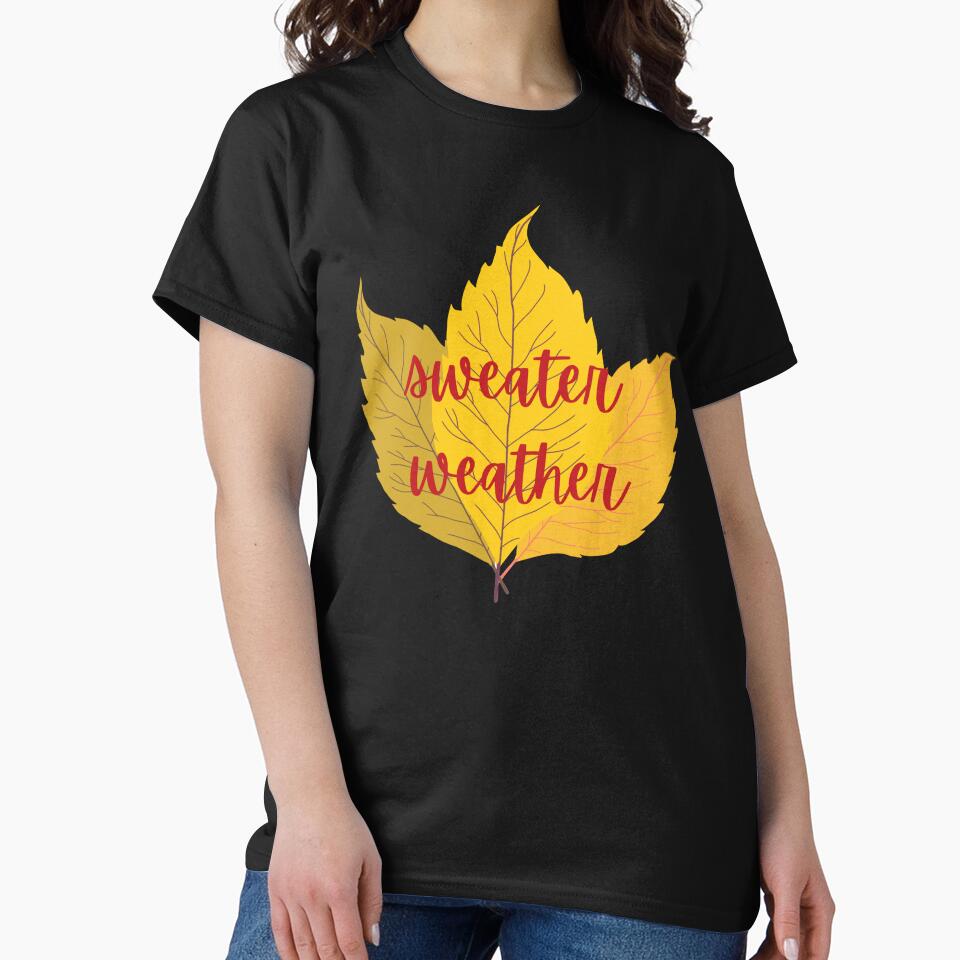 Vibrant Yellow Autumn Leaf Text Design by Artistic  Touch