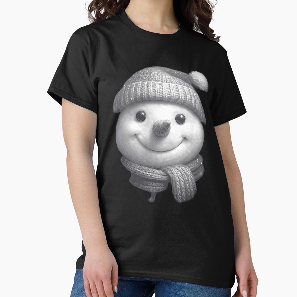 Jolly Snowman with Carrot Nose & Coal Smile Classic by shannonanne18