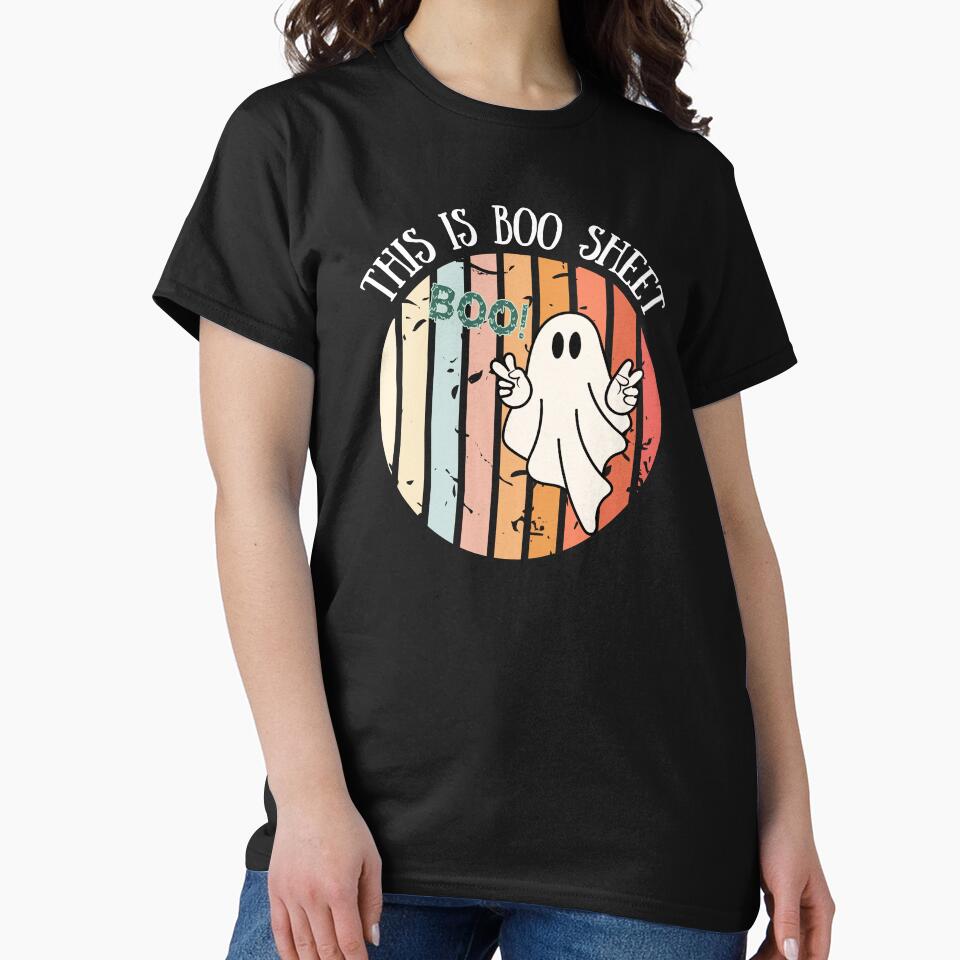This Is Boo Sheet classic T-Shirt by padeddesignart