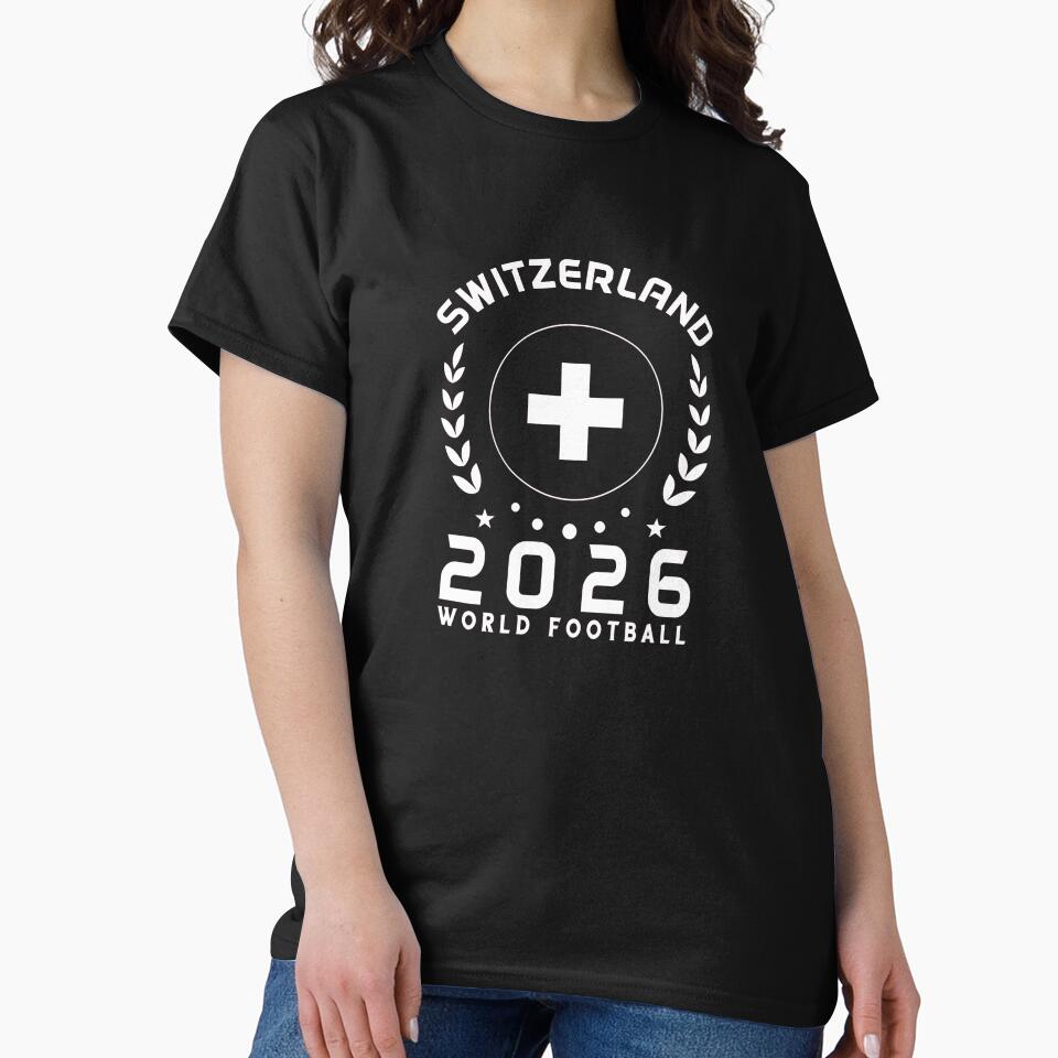 World Cup 2026 Switzerland Football Fan Swiss Supporter T-Shirt_85614346 by rattiya2009