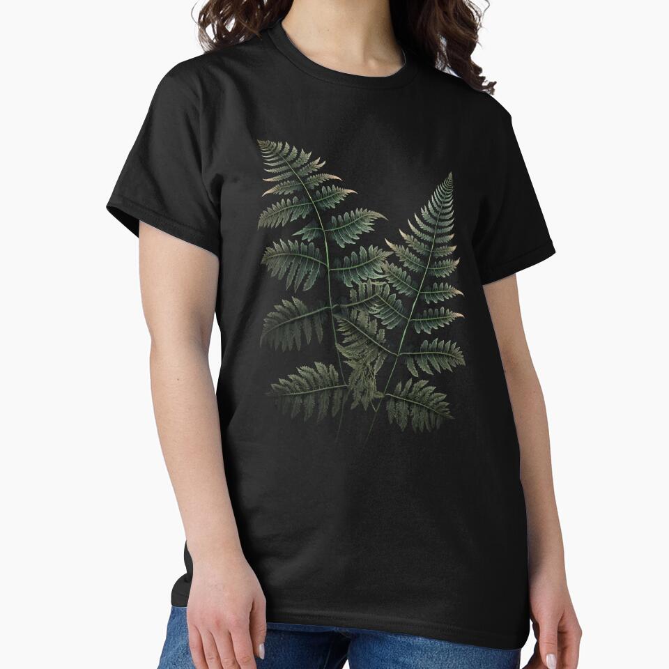 Fern Leaves Botanical Illustration by Enyr