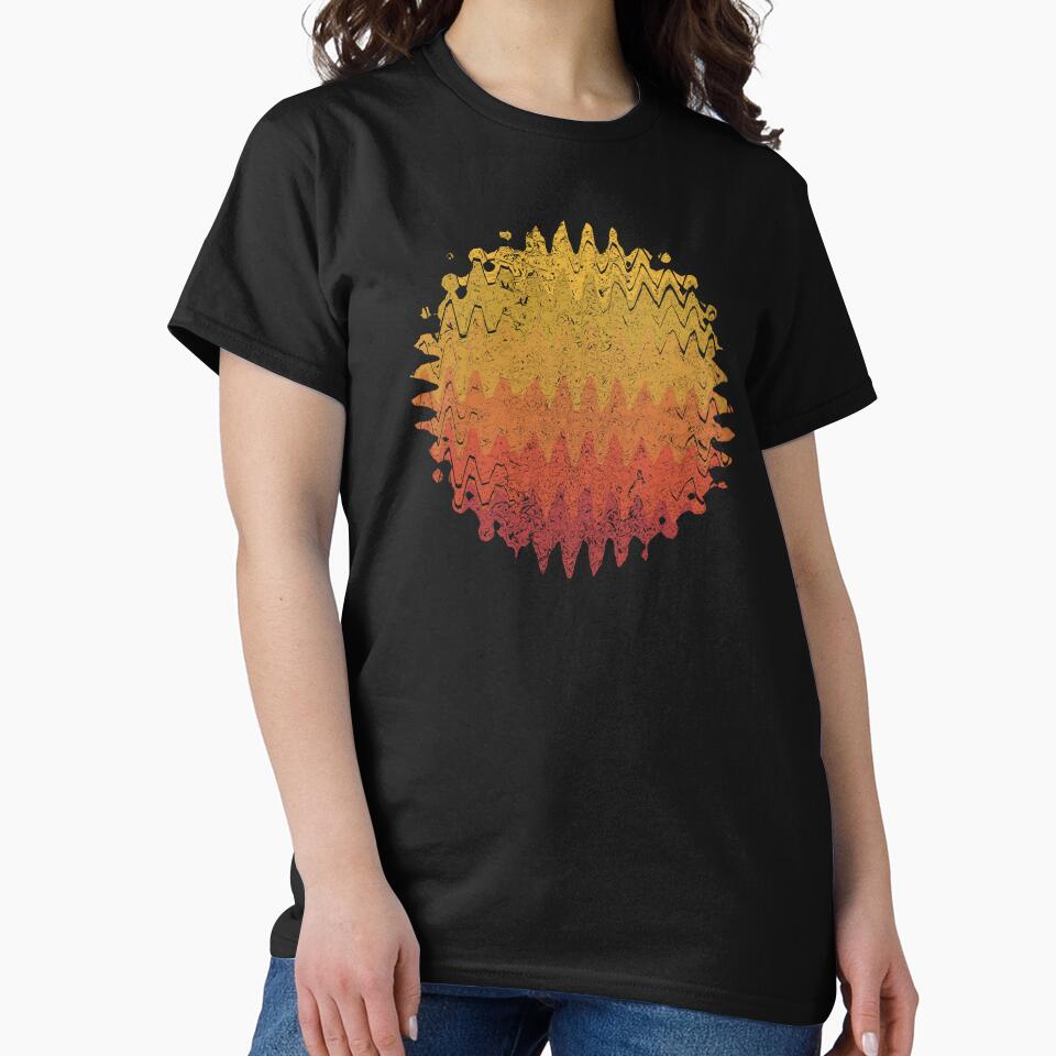 Abstract Retro Sunset Nostalgic Classic Kitsch Sun Fun Splotch Art 1 of 4 by Beachy