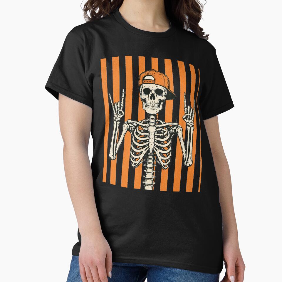 Rocker Skeleton Cap Skater Cool Halloween Punk Rock Men Boys by clothesy7