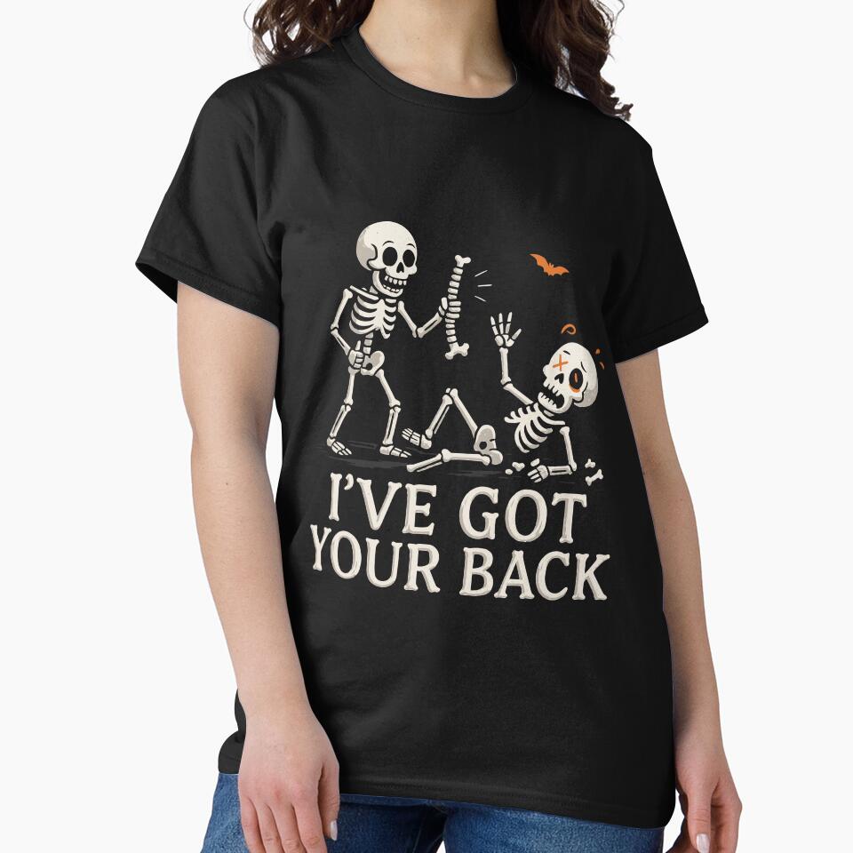 Ive Got Your Back Halloween Skeleton Men Women Kids by clothesy7