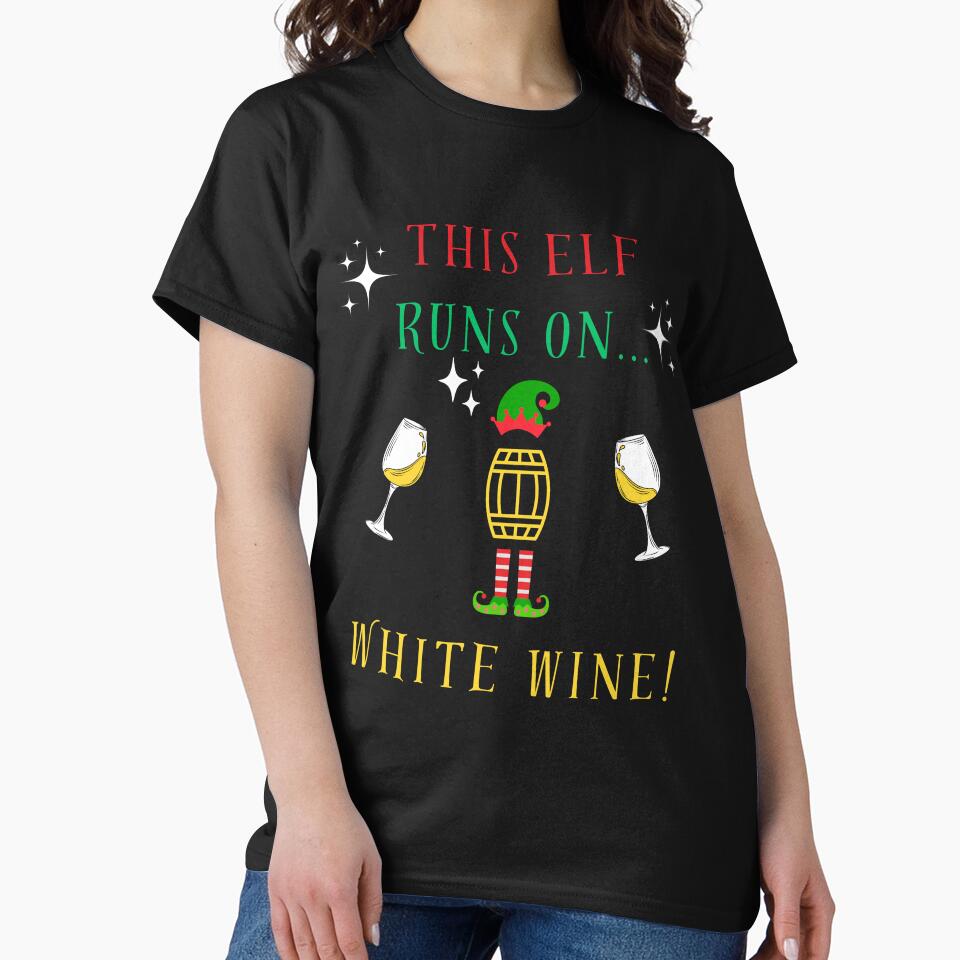 Funny Christmas Gift for White Wine Lovers & Elfs by EldersRULE