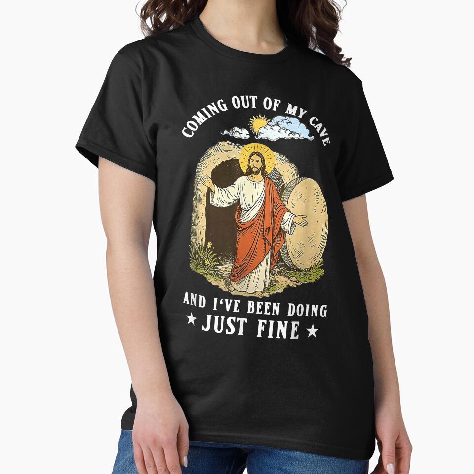 Jesus Coming Out Of My Cave And I'Ve Been Doing Just Fine T by kiemtienquade20