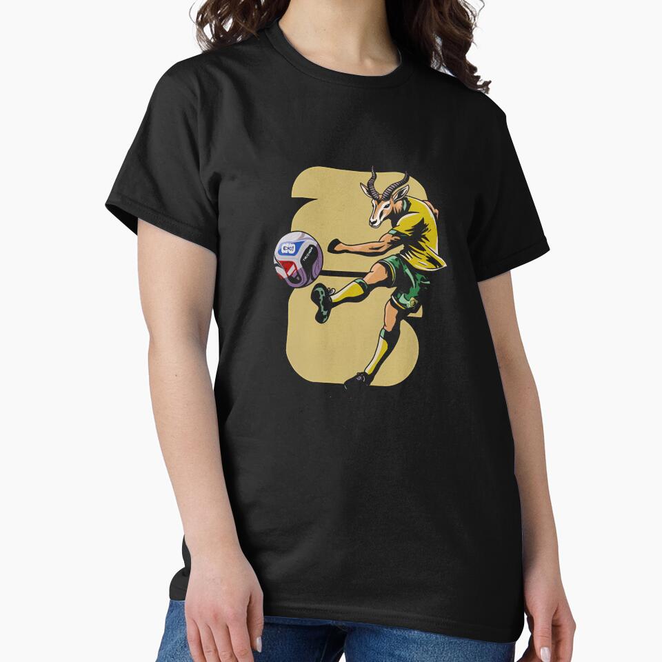 South Africa Springbok Soccer T-Shirt_91176937 by kevincuellar