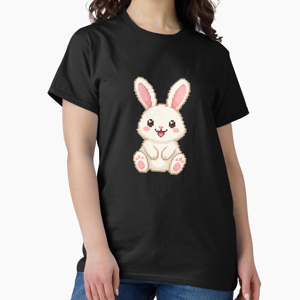 Bunny Smiling Pixel Art by BhadzCheetah