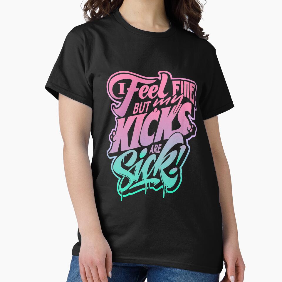 Psychic Pink Light Thistle Aurora KICKS ARE SICK  VaporMax Plus White Sneaker T-Shirt by Alice568