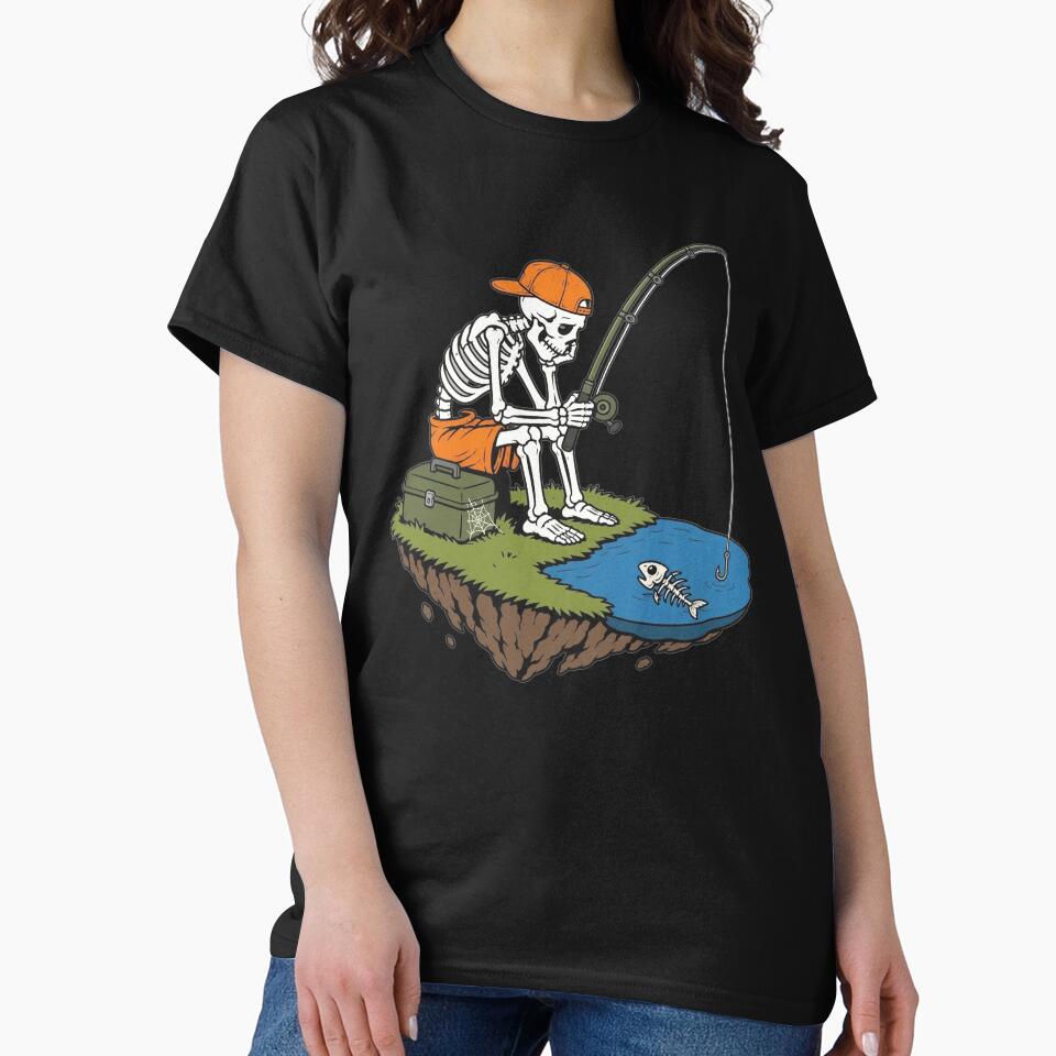 Skeleton Fishing Halloween Costume Funny Fishing Boys Kids by clothesy7