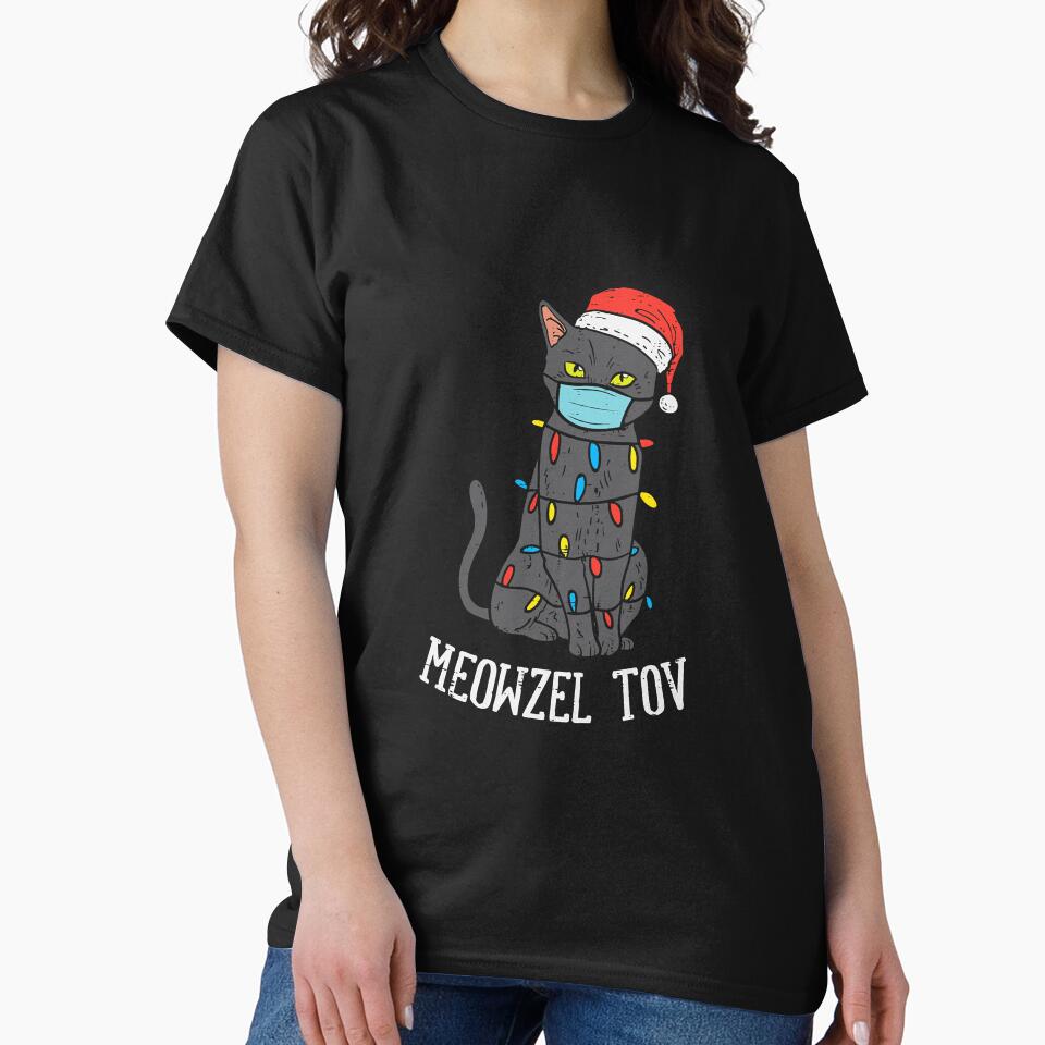 Meowzel Tov Santa Black Cat In Mask by unassertive19