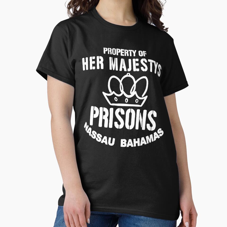Property of Her Majestys Prisons Nassau Bahamas, John Lennon sixties Beatle fans by Kludoman