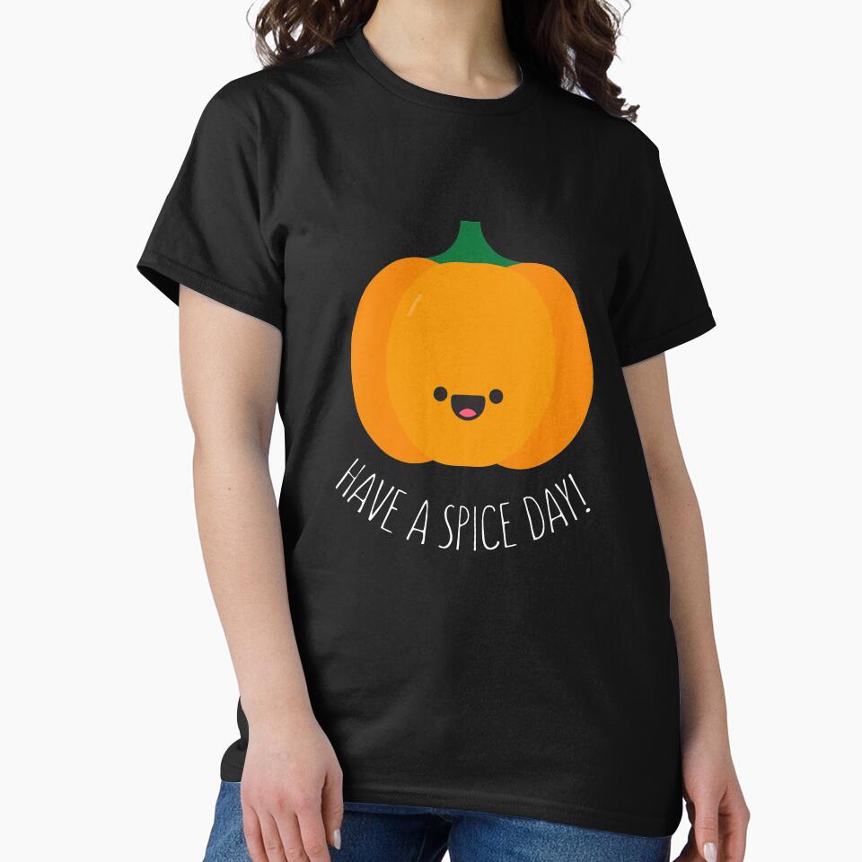 Pumpkin Spice Cute Have a Spice Nice Day Fun Halloween October by konman96