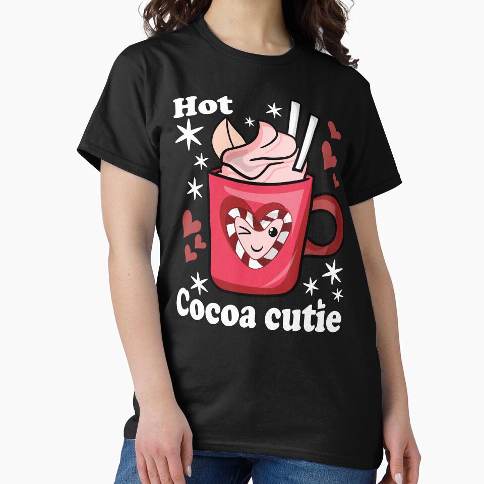 Hot Cocoa Cutie Cute and Funny Delicious Hot Cocoa - Black by PearlMoonGrapes