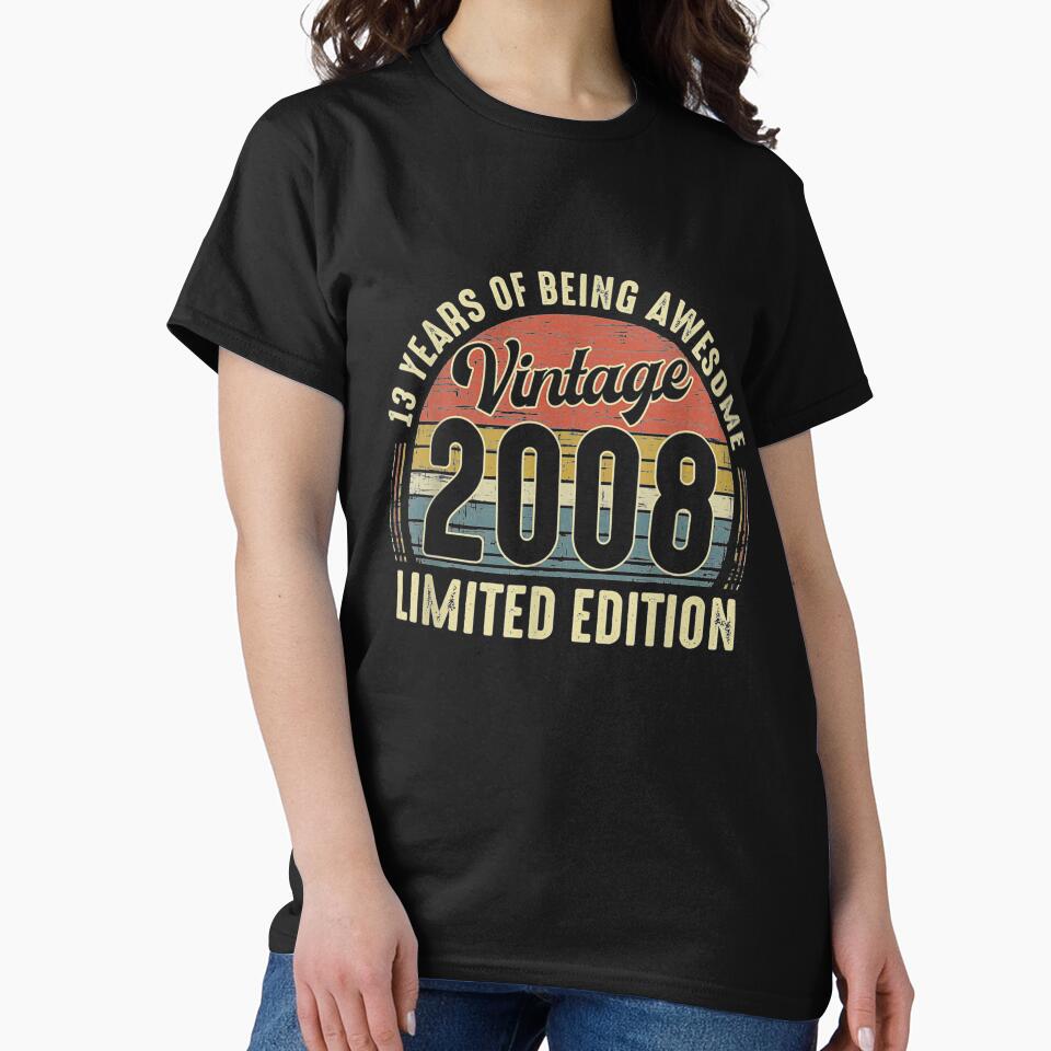 Vintage 2008 Distressed 13 Year Old 13th Birthday Gift by lolahomya