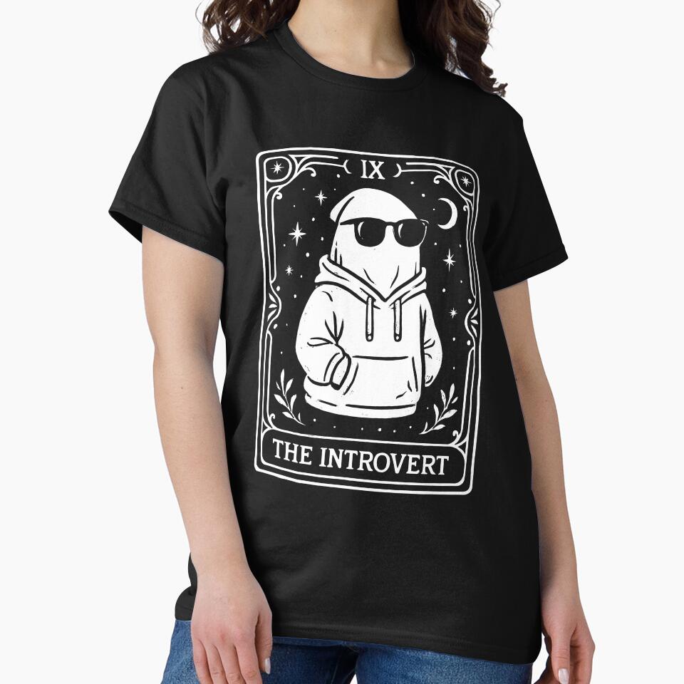 The Introvert Tarot Card by artistastshirt