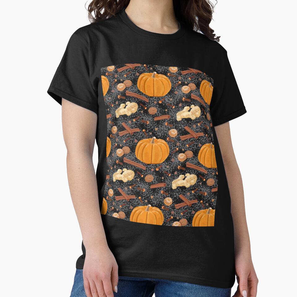 Pumpkin Spice Pattern Vintage Retro by BrighterVibes