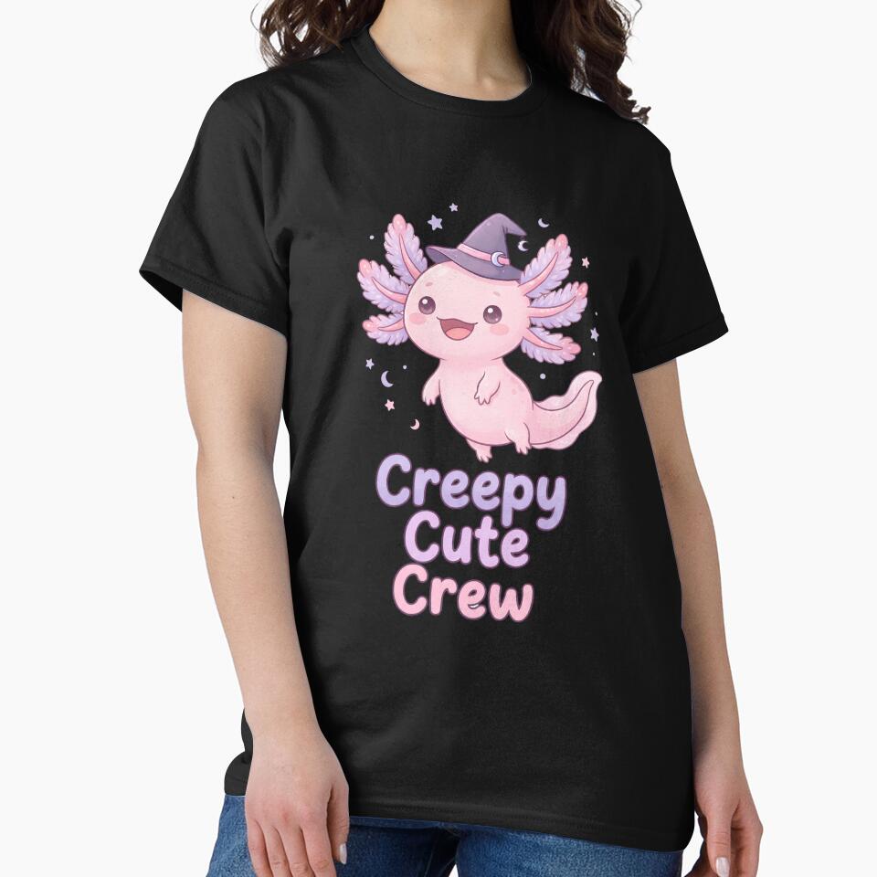 Creepy Cute Axolotl – Adorable Spooky Halloween Creature by Kayshies8120