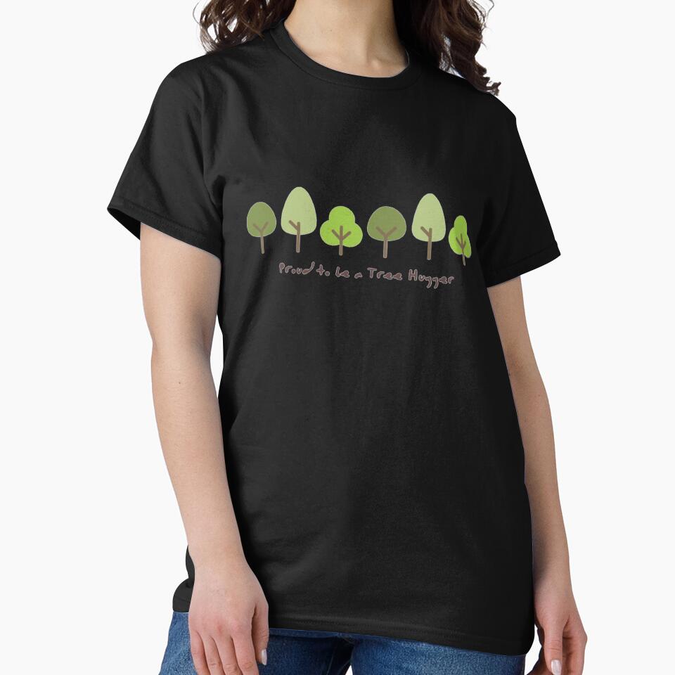 Proud to le a tree hugger t-shirt by Tarikbouchmal
